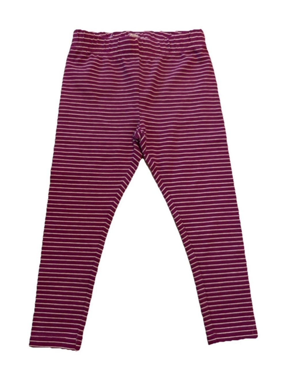 Lands' End Purple Striped Kids Leggings Size Small (4)